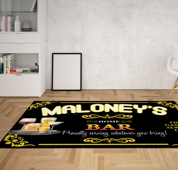 Personalized Home Bar Area Rug Carpet 4 - Image 2